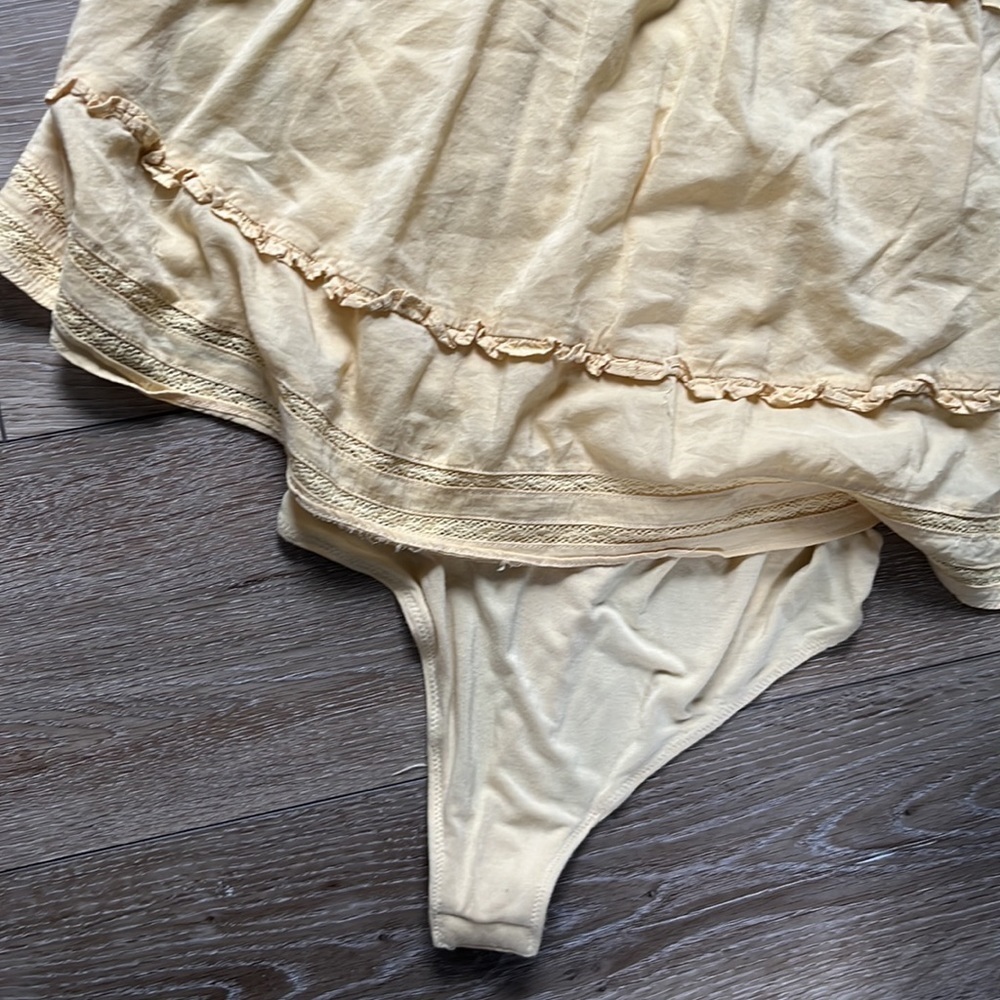 Intimately Free People Trust Me Bodysuit Tank in Yellow - Picture 6 of 11